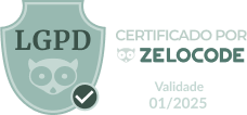 Certificado LGPD por zelocode, valido até 01/2025